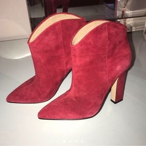 Marc Fisher Booties Red
